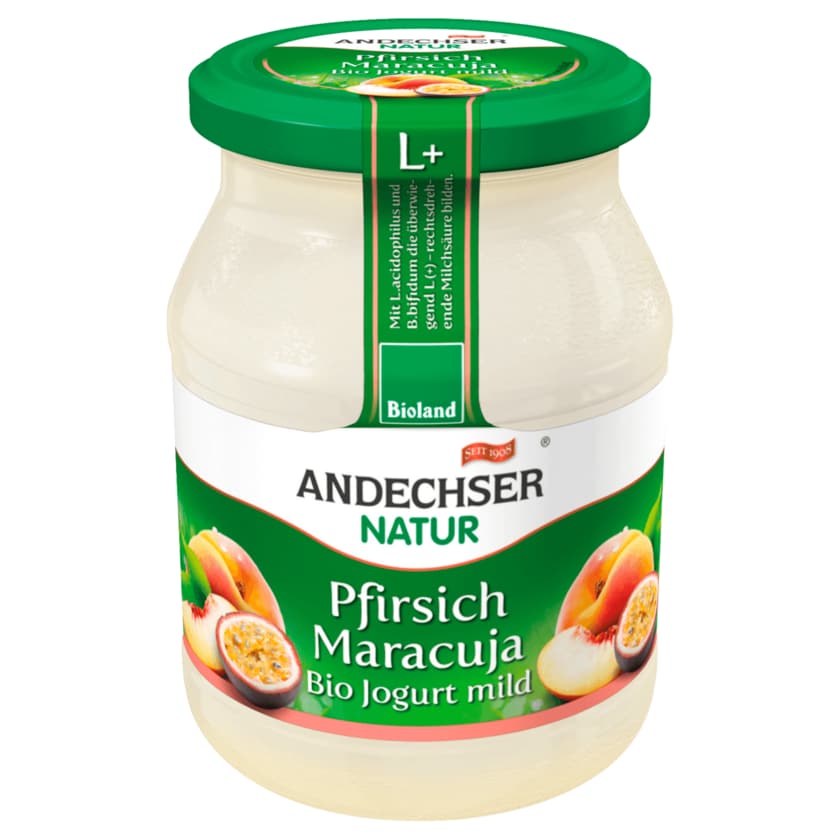 Andechser Natur Bio Joghurt Pfirsich Maracuja 500g